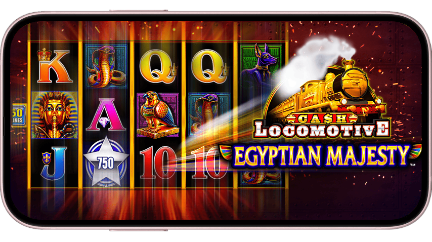 Cash Locomotive Egyptian Majesty Slot Game