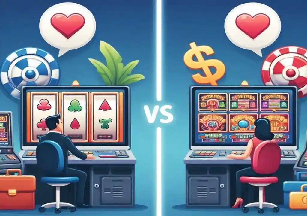 online slots vs land based slots