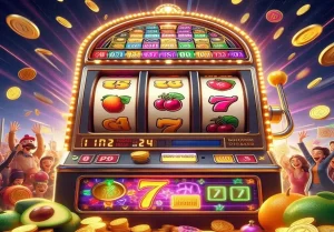 illustration of slot machines combinations